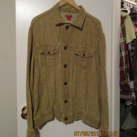 linen trucker jacket